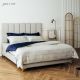 ZDECOR Frillow Bed sheet 5 FT - The Superiority Collection The Flattery in White