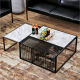 [Pre-Order] Home Studio Square Marble Coffee Table Set III ชุดโต๊ะกลางห้องรับแขกสี่เหลี่ยมท็อปหินอ่อน