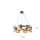 [Pre-Order] Home Studio  Light Luxury Chandelier โคมไฟแชนเดอเรียแต่งบ้านติดเพดาน Amber