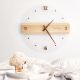 Cozybrown (Ready to deliver) Cozybrown, clear minimal wall clock Authentic natural wood