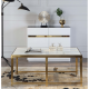 [Pre-Order] Home Studio Nordic Marble Coffee Table โต๊ะกลางห้องรับแขกท็อปหินอ่อน