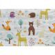 Premium grade diaper cloth [Site 60x60cm] Saker Bamboo70%+Cotton30% [Mini Zoo Wildlife pattern]