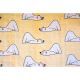 Premium grade diaper cloth [Site 60x60cm] Saker Bamboo70%+Cotton30% [Lazy Bear with Little Bear pattern]