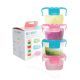 Nanny 4 Ounces Of 4 Ounces Of Food Storage Box With 1 Food Feeding Spoon, High Quality Silicone Rubber Therefore Helping To Preserve Food For A Long Time