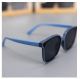 Saker High Quality Sunglasses Polarized Lens The Same Grade Used In The Italian Brand Premium Silicone Material, Not Cracked Lightweight, Comfortable To Wear, Flat Midnight Blue