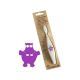 Jack N 'Jill, An Organic Toothbrush, Dino Corn Powder Material, Soft Bristles For Younger 1 Year Or Older. Hippo Pattern.