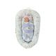 Babiesoft Nest Cushion, Cushion, Cotton, Cotton, Baby Balls For The First Birthback-9 Months, Can Be Washed Every Piece. Side Quilt Up To 950 Gram. Blue Living