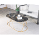 [Pre-Order] Home Studio Single Oval Coffee Table โต๊ะกลางยาวลายหินอ่อน