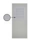 PROUD Model MD03 PVC bathroom door smooth door Coating door Antimold and black period size 80x180x35 cm