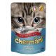 Cherman รสปลาทูในเยลลี่ แบบเพ้าช์ อาหารเปียกสำหรับแมวอายุ 1 ปีขึ้นไป Greatestpetshop ขนาด 85 กรัม X 24 ซอง