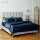 ZDECOR Frillow Bed Sheet 6 FT - The Superiority Collection The Flattery in Midnight