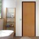 PROUD Model MD01 PVC bathroom door smooth door Coating door Antimold and black period size 80x180x35 cm