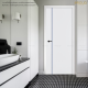 PROUD Model MG01 white door smooth door UPVC bathroom door no black stains and mold size 70x180x35 cm