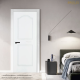 PROUD Model UN02 white exterior door wood pattern mullion strong durable size 70x200x35 cm