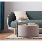 [Pre-Order] Home Studio  Minimal Coffee Table Set III ชุดโต๊ะกลางสไตล์มินิมอล สีเทา