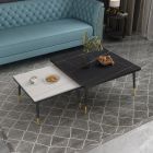 [Pre-Order] Home Studio Luxury Square Coffee Table Table Set ชุดโต๊ะกลางห้องรับแขกท็อปสี่เหลี่ยมจัตุรัส