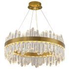 [Pre-Order] Home Studio  โคมไฟแต่งบ้านติดเพดาน - Circle Crystal Luxury Chandelier IV