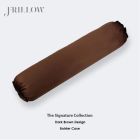 ZDECOR Frillow Bolster - The Signature Collection Dark Brown Design