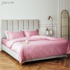 ZDECOR Frillow Bed sheet 5 FT - The Signature Collection, Bright Pink Design