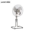 LUCKY MISU ลัคกี้มิตซู พัดลมขากบ รุ่นลมแรงพิเศษ 18 นิ้ว สไลด์ 100-115cm (สีเทา) LM324