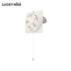 LUCKY MISU ลัคกี้มิตซู พัดลมระบายอากาศ รุ่นติดกระจก 6 นิ้ว (สีขาว) LM2