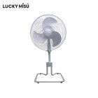 LUCKY MISU ลัคกี้มิตซู พัดลมขากบ 18 นิ้ว สไลด์ 86-100cm (สีเทา) ประหยัดไฟเบอร์5 LM54