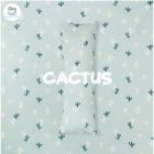 Airy Bolster Push Back 100% Cotton Casing, Can Wash, Size S, Size 12X42X8 Cm. Cactus