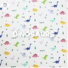 Airry Breatable Matress Sheet Cotton (Size L-60). For Seats, Size 60X120 Cm. Dinosaur