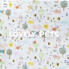 Airry Breatable Matress Sheet Cotton (Size L-60). For 60X120 Cm Seats, Lovely Pets