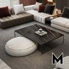 [Pre-Order] Home Studio Rectangle Marble Coffee Table II โต๊ะกลางท็อปหินอ่อน black