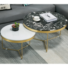 [Pre-Order] Home Studio Nordic Coffee Table Set ชุดโต๊ะกลางท็อปหินอ่อนสไตล์ยุโรป