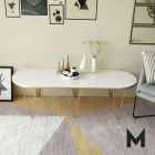 [Pre-Order] Home Studio Long Table Coffee Table โต๊ะกลางยาวลายหินอ่อน ดีไซน์เรียบหรู