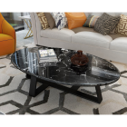 [Pre-Order] Home Studio Luxury Marble Coffee Table โต๊ะกลางสไตล์ยุโรป Set สีดำ