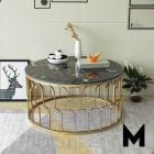 [Pre-Order] Home Studio Single Black Marble Coffee Table โต๊ะกลางห้องรับแขกหินอ่อนสีดำ