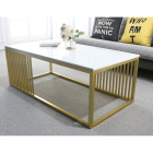 [Pre-Order] Home Studio Rectangle Golden Coffee Table โต๊ะกลางห้องรับแขกท็อปหินอ่อนสี่เหลี่ยมผืนผ้า