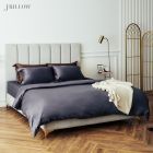 ZDECOR Frillow Bed sheet 6 FT - The Signature Dark Gray Design