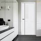 PROUD Model MG03 white door smooth door UPVC bathroom door no black stains and mold size 70x180x35 cm