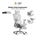 เก้าอี้เพื่อสุขภาพ Ergonomic DESKSPACE รุ่น Stellar Chair เบาะตาข่าย พนักรองแขนหมุนได้ 360 องศา