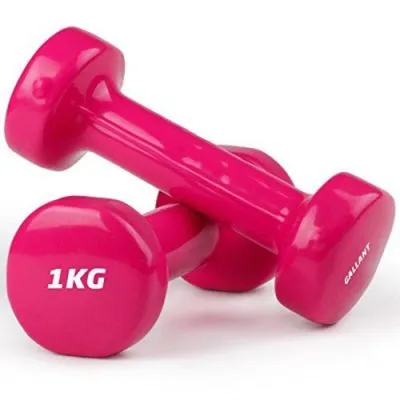 THAI SUN SPORT ดัมเบลยาง 1kg Dumbbells ดัมเบลล์ผู้หญิง (แพ็คคู่ (จะได้รับ2ชิ้น)) C-DUMB-01K-RPK