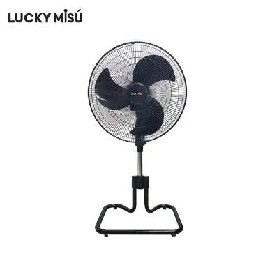 LUCKY MISU ลัคกี้มิตซู พัดลมขากบ 18 นิ้ว สไลด์ 86-100cm (สีดำ) ประหยัดไฟเบอร์5 LM54