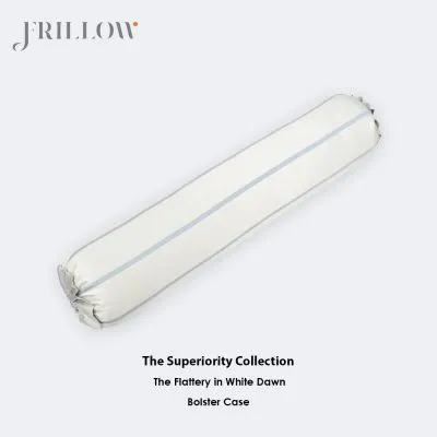 FRILLOW ปลอกหมอนข้าง - คอลเลคชั่น The Superiority ดีไซน์ The Flattery in White